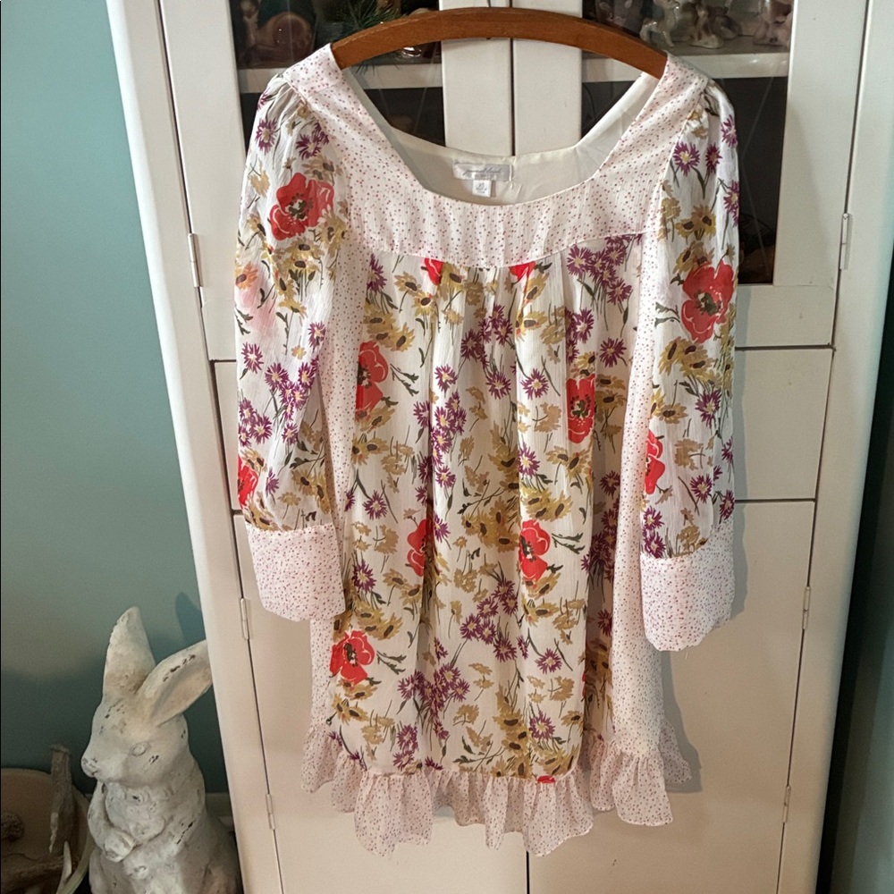 Jovovich Hawk for Target sz XS Floral Print Women's Dress euc boho chic